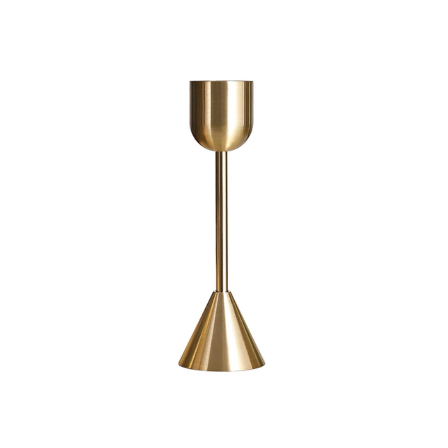 Gold Taper Candle Holders Set of 3